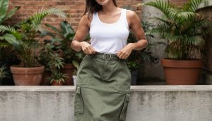 Estilo Utilitário: Bolsos, Saias Cargo e Jaquetas no Cotidiano Urbano